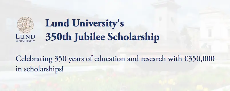 Lund University Jublee scholarships