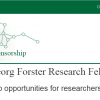 Georg Forster Research Fellowships (HERMES) for Developing Countries in Germany, 2018 Georg Forster Research Fellowships (HERMES) for Developing Countries in Germany, 2017