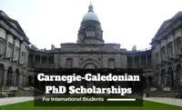 Carnegie-Caledonian PhD Positionsat Scottish University in UK, 2020