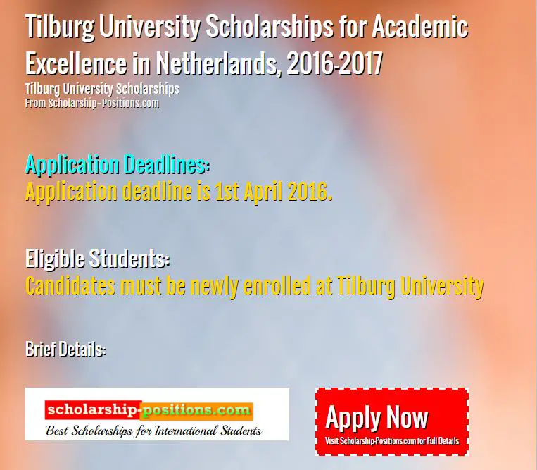 form download for scholarship chinese application government Tilburg University for Excellence Academic Scholarships