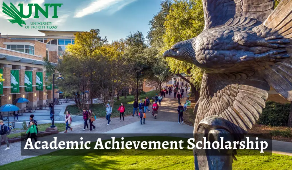 Academic Achievement Scholarship at University of North Texas in USA, 2020