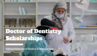 Doctor of Dentistry Scholarships at Tehran University of Medical Sciences in Iran, 2020