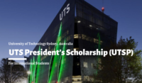 UTS President’s Scholarship (UTSP) for International Students in Australia, 2020