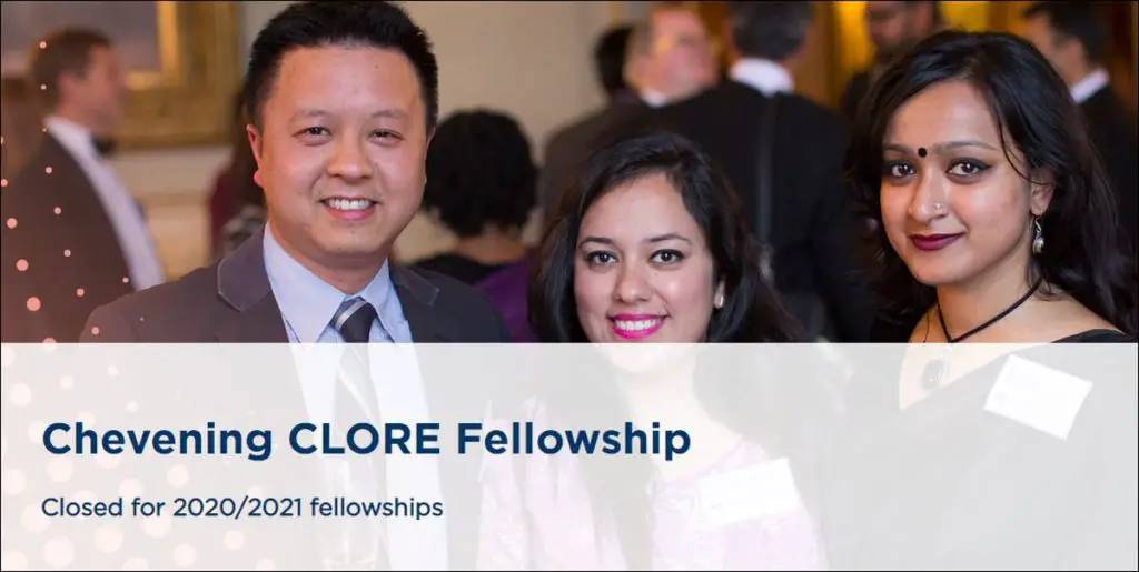 UK Foreign and Commonwealth Office Chevening Clore Fellowship in UK, 2019