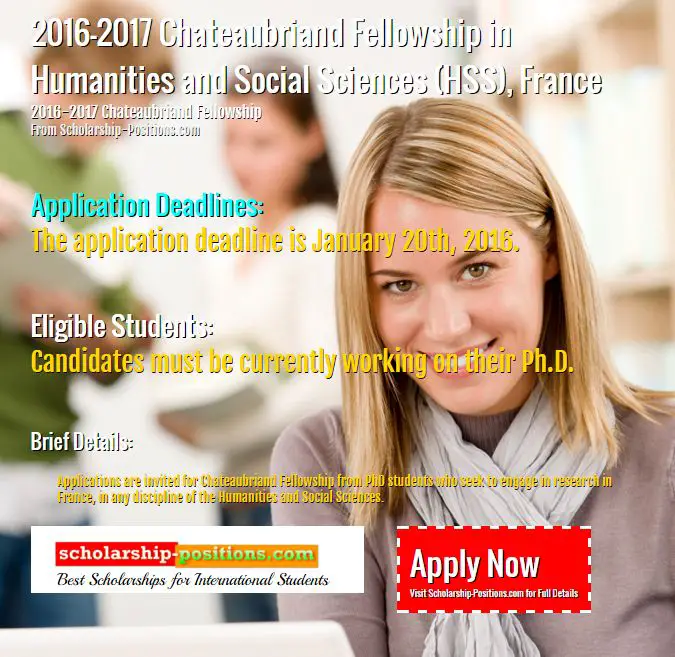 Chateaubriand fellowship