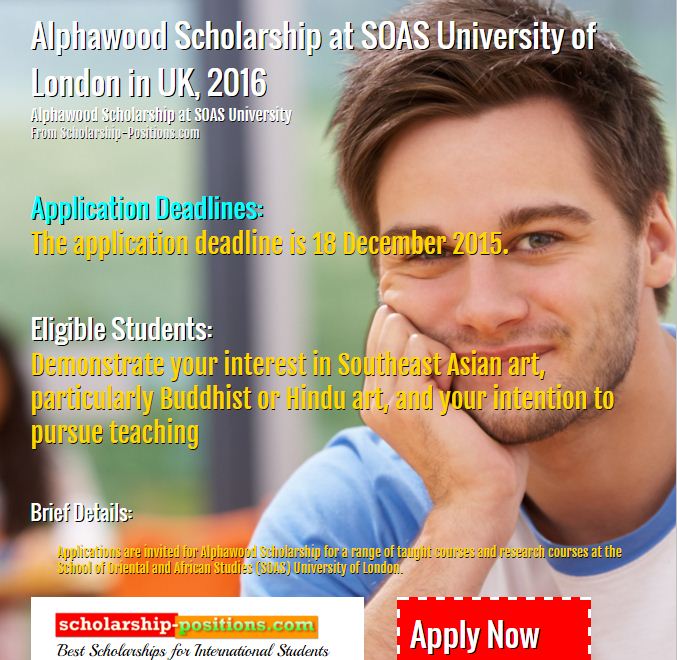 Alphawood scholarship at SOAS