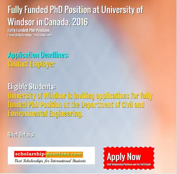 phd position in physics canada