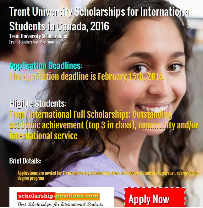 Trent University scholarships