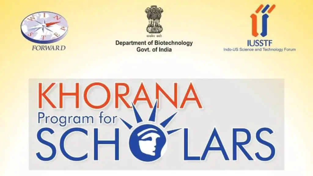 Indo-US Science and Technology Forum Khorana Program for Scholars Awards, 2020