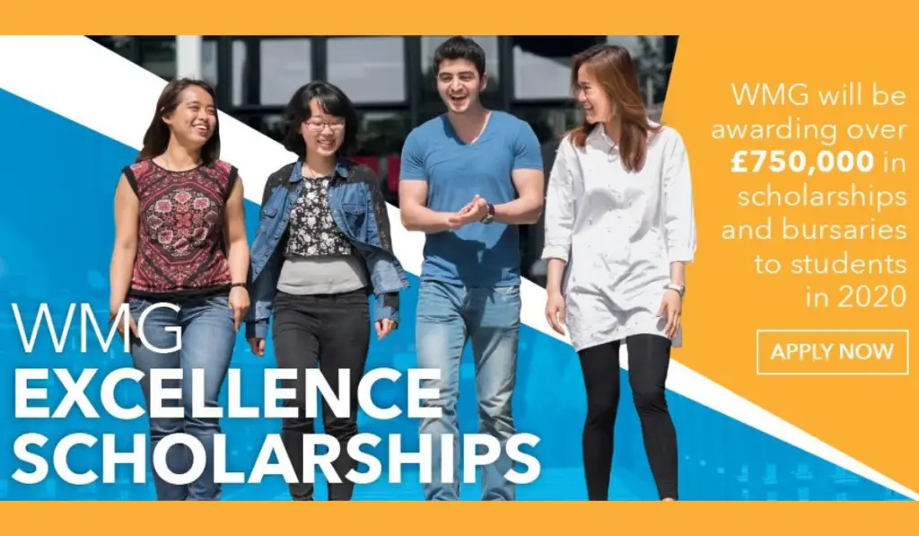The University of Warwick Manufacturing Group Excellence Scholarships in UK, 2020