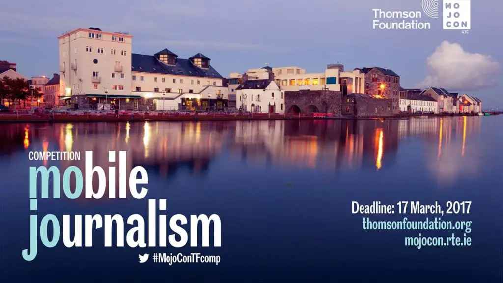 Thomson Foundation/RTÉ MojoCon Mobile Journalism Competition in Ireland, 2017