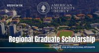 Regional Graduate Scholarship at American University of Beirut in Lebanon, 2023