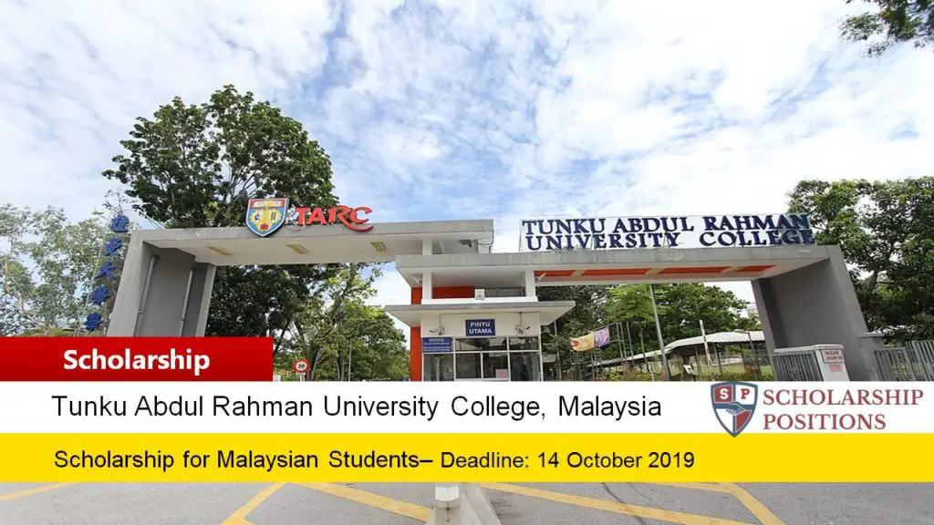 Tan Sri Lee Loy Seng Foundation Scholarships for Malaysian Students, 2019