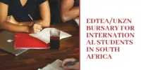 EDTEA/UKZN Bursary for International Students in South Africa, 2017