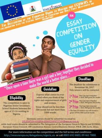 essay writing competition for college student in nigeria