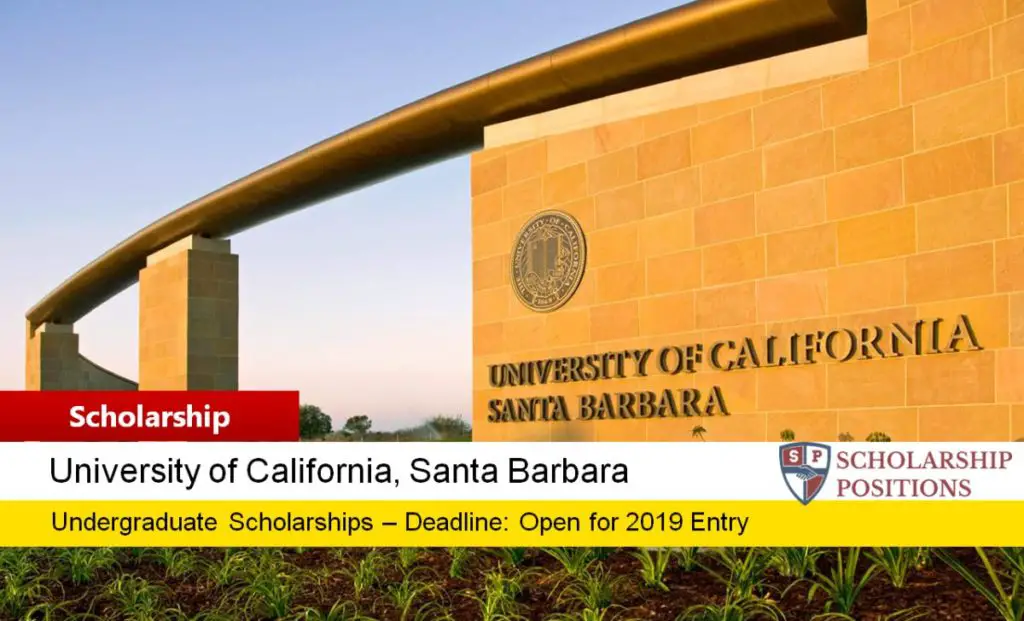 UCSB Regents Scholarship at University of California, Santa Barbara, USA