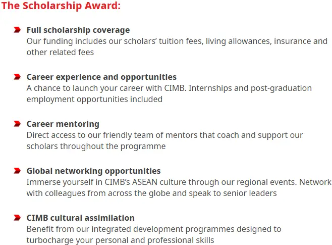 Cimb asean scholarship 2021