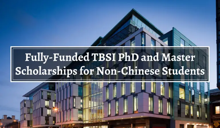 fully funded phd programs in china