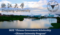 MOE “Chinese Government Scholarship – Chinese University Program” of Zhejiang University