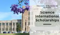 Science International Scholarships at University of Queensland in Australia, 2020