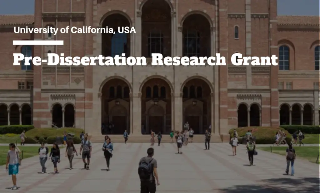 Dissertation funding for international students