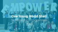 One Young World Shell Scholarship Programme in the UK, 2019