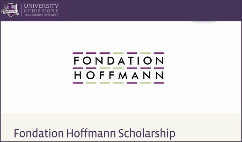 Fondation Hoffmann Scholarship for International Students