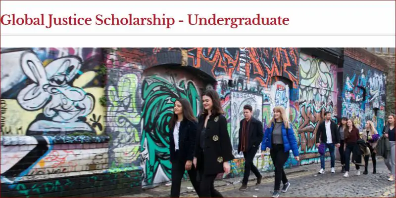 Global Justice Undergraduate Scholarships University of Bristol, UK