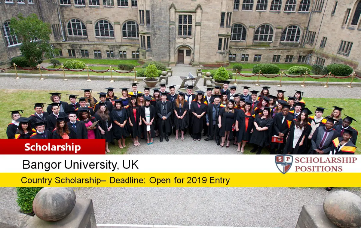 Bangor University Country Scholarships for International Students in UK,  2019-2020 - Scholarship Positions 2022 2023