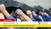 Fulbright Award at Bangor University for the US Applicants in UK, 2020-2021