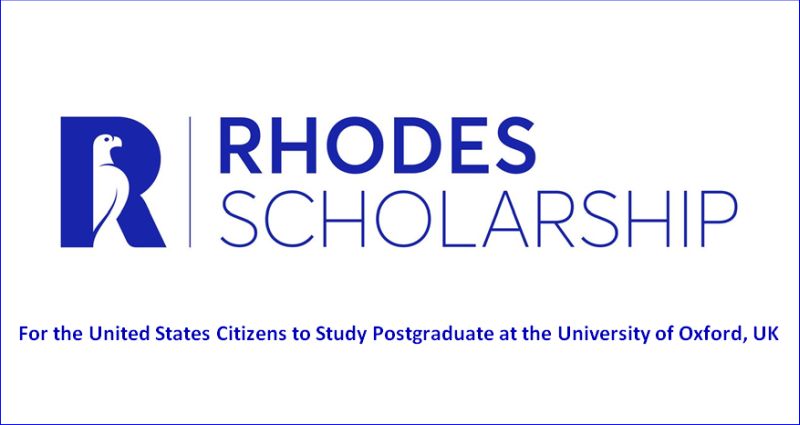 Rhodes Scholarship for Citizens of the United States in the UK, 2020