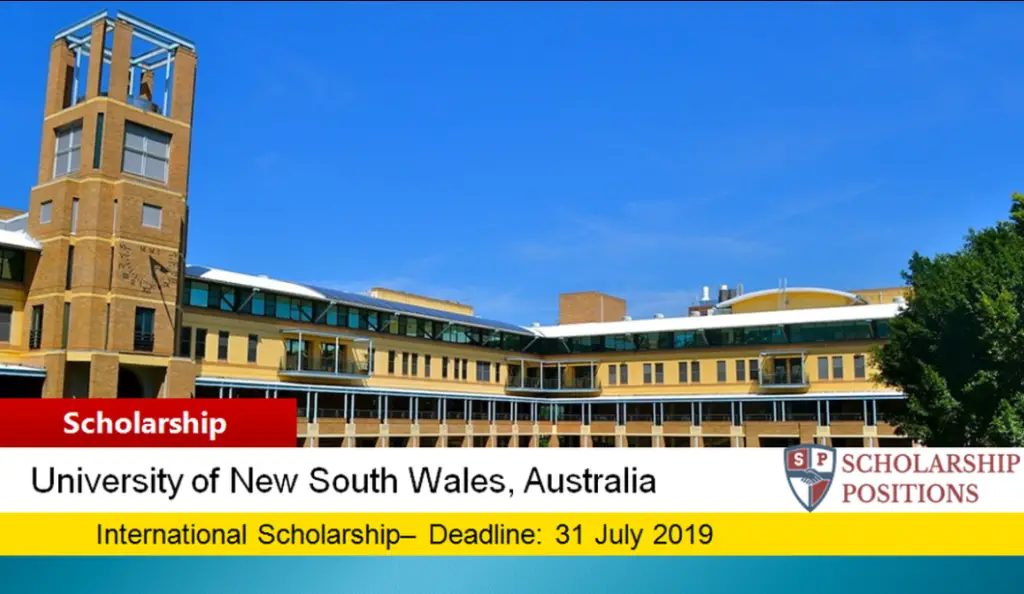 UNSW Business School International Pathways Award In Australia, 2019