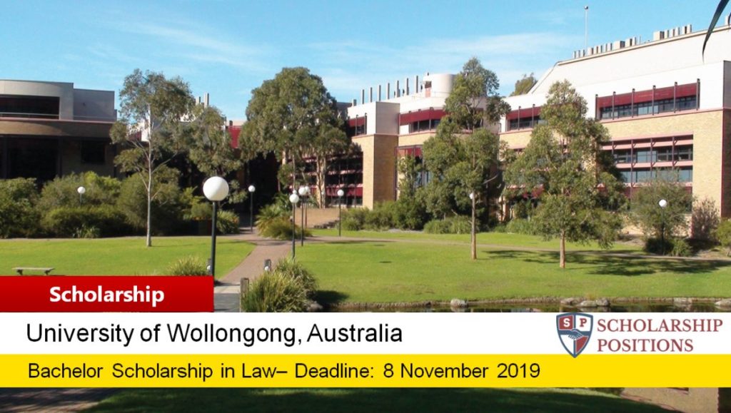 UOW Law’s “Change the World” Scholarship for Indian and Bangladeshi Students in Australia, 2019-2020