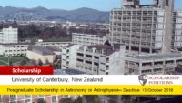 Frank and Doris Bateson Memorial Graduate International Scholarship in New Zealand