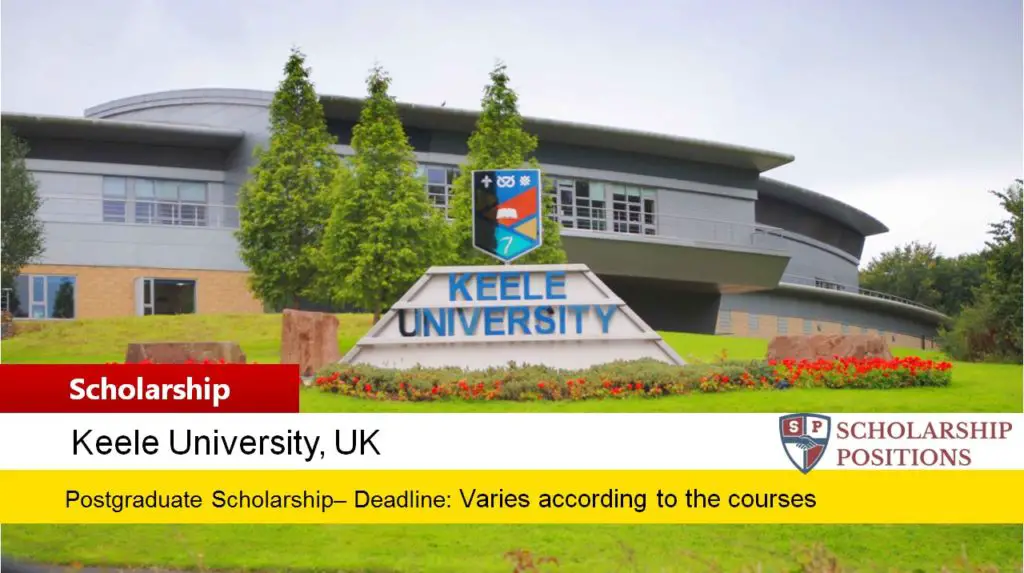Keele University Developing Countries Scholarship in UK, 2019