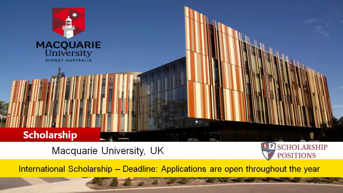 Macquarie University European Scholarship in Australia, 2020