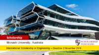 Monash University MMG Engineering Leadership Scholarship for International Students in Australia