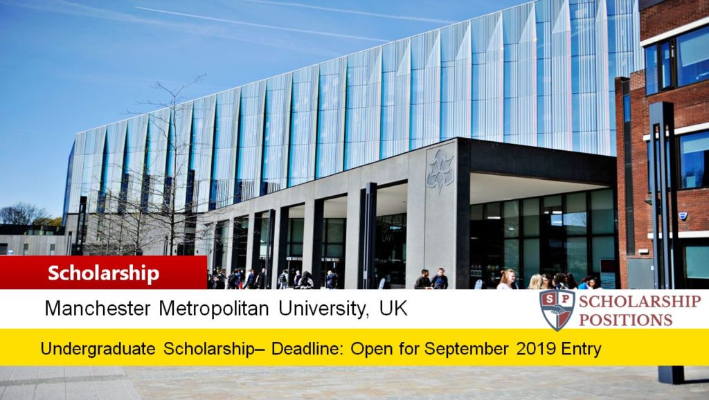 New International Undergraduate Scholarships at Manchester Metropolitan University, 2019