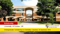 Professor Colin Eaborn Chemistry Scholarship for International Students in the UK, 2019