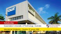 QUT International Merit Scholarship in Australia, 2020