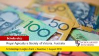 RASV Youth Travel Scholarship for Australian Applicants, 2019