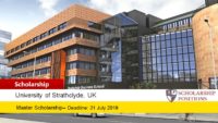 Strathclyde Business School International masters programmes in UK, 2019