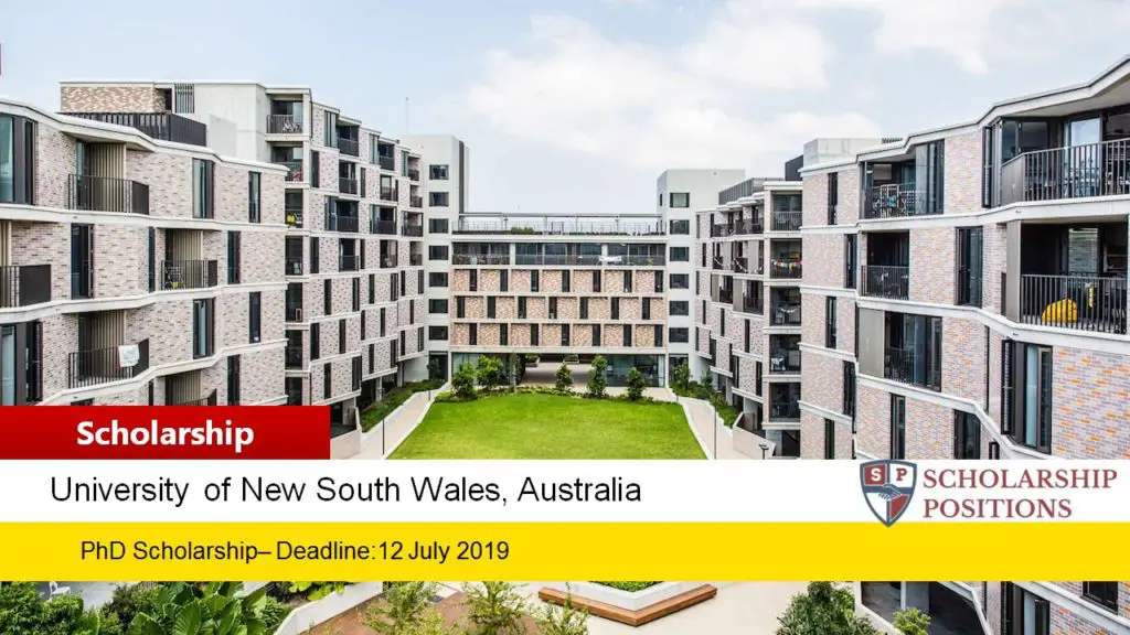 UNSW Scientia PhD Scholarships for International Students in Australia, 2020