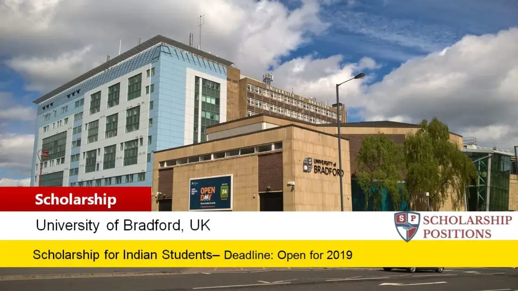 Vice-Chancellor's Award for Indian Students at the University of Bradford in UK, 2019