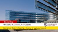 Auckland Master of Health Leadership International Student Scholarships in New Zealand