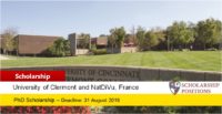 CERDI/UCA PhD funding for International Students, 2019