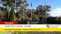 Charles Sturt Regional International scholarship in Australia, 2020