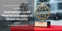 International GCSP Prize for Innovation in Global Security in Switzerland