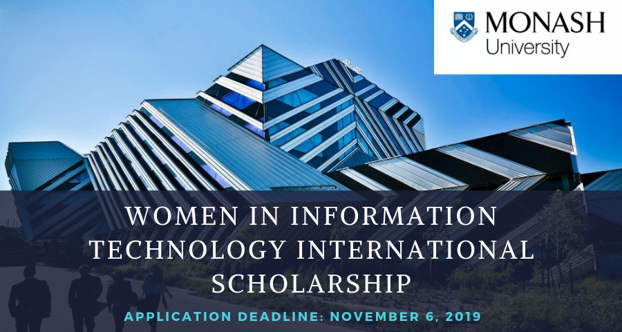 Monash University Women in Information Technology International Scholarship in Australia