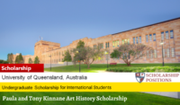 Paula and Tony Kinnane Art History Scholarship for International Students 2020